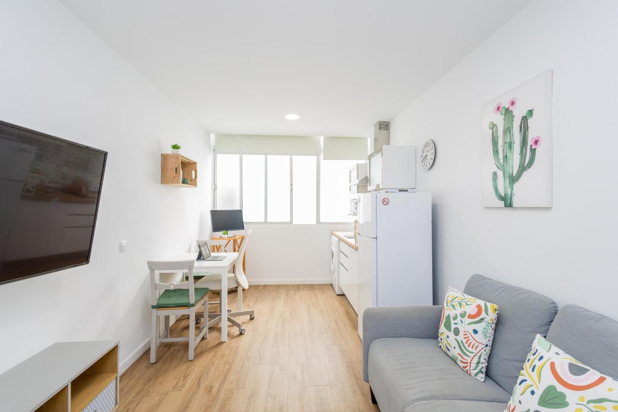 شقة Las Canteras Beach Workfriendly Bright Studio لاس بالماس دي غران كاناريا المظهر الخارجي الصورة